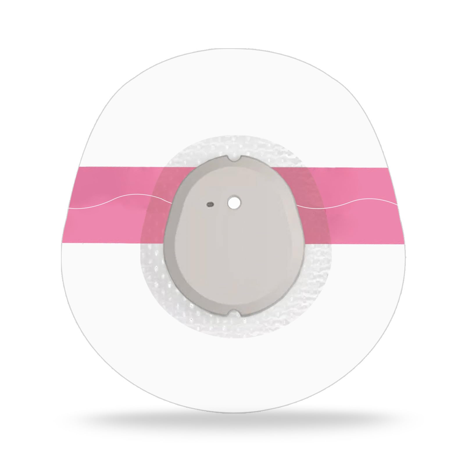 G7 Adhesive Patches Waterproof, 55 Pack Premium Transparent Patches for G7 & Stelo Hypoallergenic & Skin-Friendly Stelo Overpatch Pre-Cut Film Tape 10 Days Long Stay, Pink