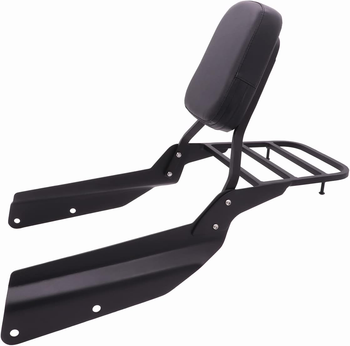 Passenger Sissy Bar with Luggage Rack Rear Backrest for Honda VTX1300 VTX1800 N/R/S/T Model 2002-2009, Black
