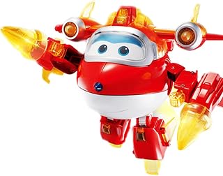 Jett Super Wings Super Equipment Metamorphic Robot Audible And Visual Toys Deformable Aircraft Children's Toys Creative Gift Set Two Modes Deformation Toy Birthday Gift