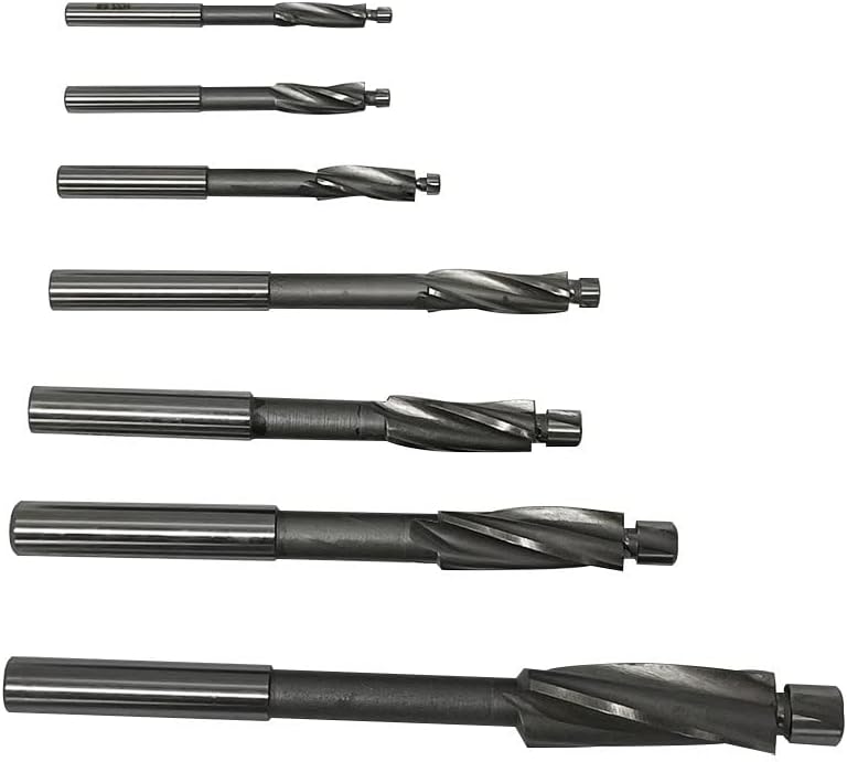 7 Pcs HSS Solid Cap Screw Counterbore Set 6# 8 10 1/4 5/16 3/8 1/2 Sizes