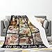 D-Story Personalized Blanket with 10 Photos Custom Blanket for Adults Kids Birthday Xmas for Dad Mom Son Daughter Family Picture Throw Blanket