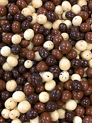 Sweetgourmet Chocolate Covered Espresso Beans Blend | White Milk Dark Chocolate | 1 Pound #TOP1