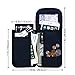 liangdongshop RFID Blocking Passport Holder Travel Wallet Improved Version 3 Way With 18 Compartments & Carabiner(Black)
