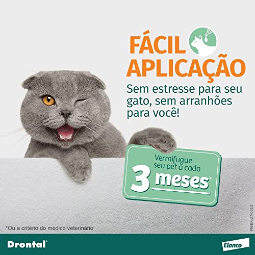 Drontal® Gatos Spot On® Vermífugo tópico para gatos para Gatos de 5 Kg a 8 Kg - 1 Bisnaga