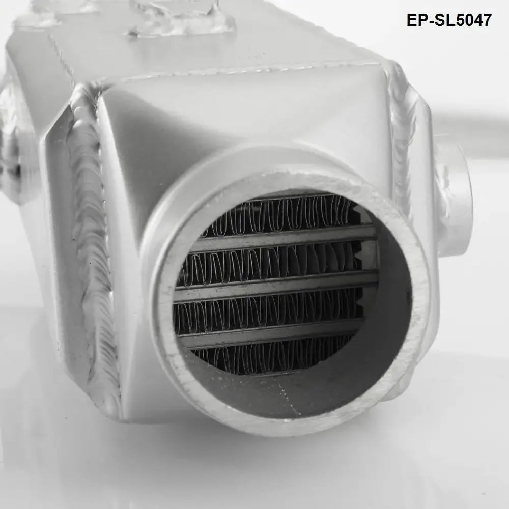 Intercooler aluminiowy Uniwersalny, lekki aluminiowy drążek i płyta Turbo, montowany z przodu intercooler typu woda-powietrze EP-SL5047(Polished)