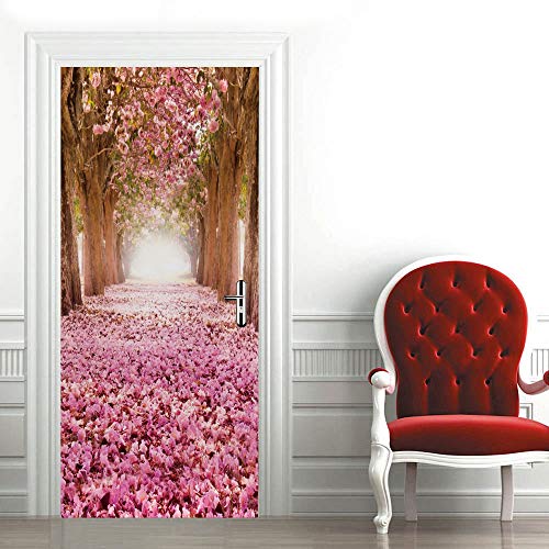 Sticker porte effet 3D pour masquer les imperfections du mur de cuisine - 2