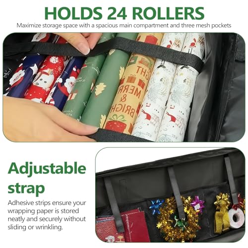 Sac de rangement papier cadeau Oxford 600D grand format robuste