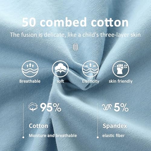 2pc Breathable Boxer Shorts for Boys Post Circumcision Recovery, Soft Cotton Circumcision Underwear, Surgery Recovery Pants for Kids(Smoke Gray,S-Small)4