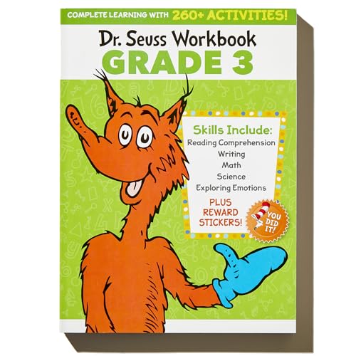 Dr. Seuss Workbook: Grade 3: 260+ Fun Activities with Stickers and More! (Language Arts, Vocabulary, Spelling, Reading Comprehension, Writing, Math, Multiplication, Science, SEL) (Dr. Seuss Workbooks) - Image 2