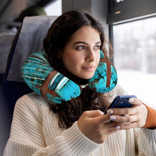 Almohada de viaje espuma viscoelástica una talla negra miniatura 6