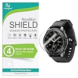 (4-Pack) RinoGear Screen Protector for Samsung Galaxy Watch 42mm, Gear S2, Gear Sport Case Friendly...