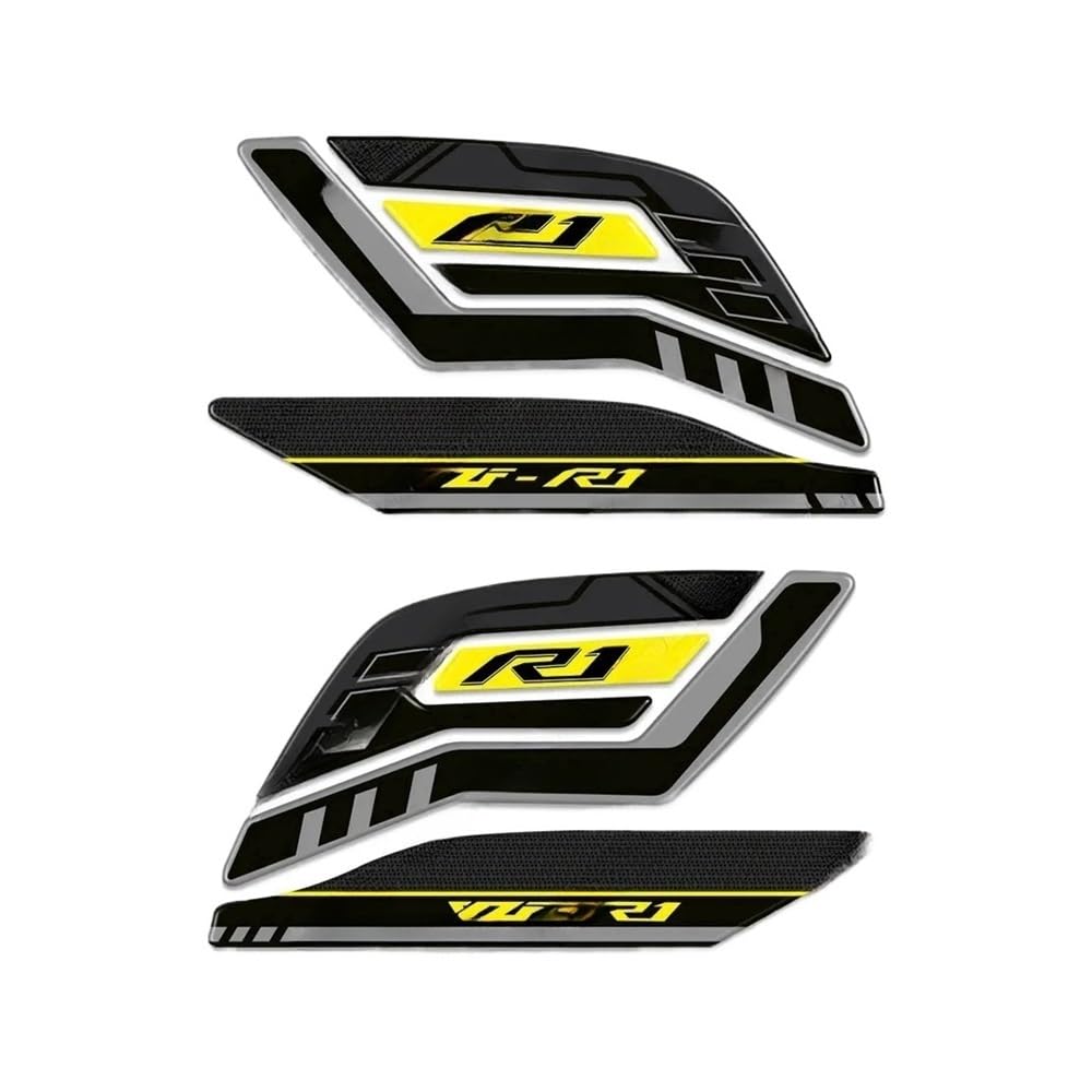 Motorcycle Fuel Tank Pad Stickers Motorcycle Tank Protector Decal Accessories for YZF R1 R1M YZFR1 2015-2023 Traction Fuel Decal Tank