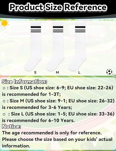 Image of Olreco Kids Soccer Socks Toddler Baseball Socks 3D Heel Youth Softball Sock for Girls Boys Football Accessories Cotton