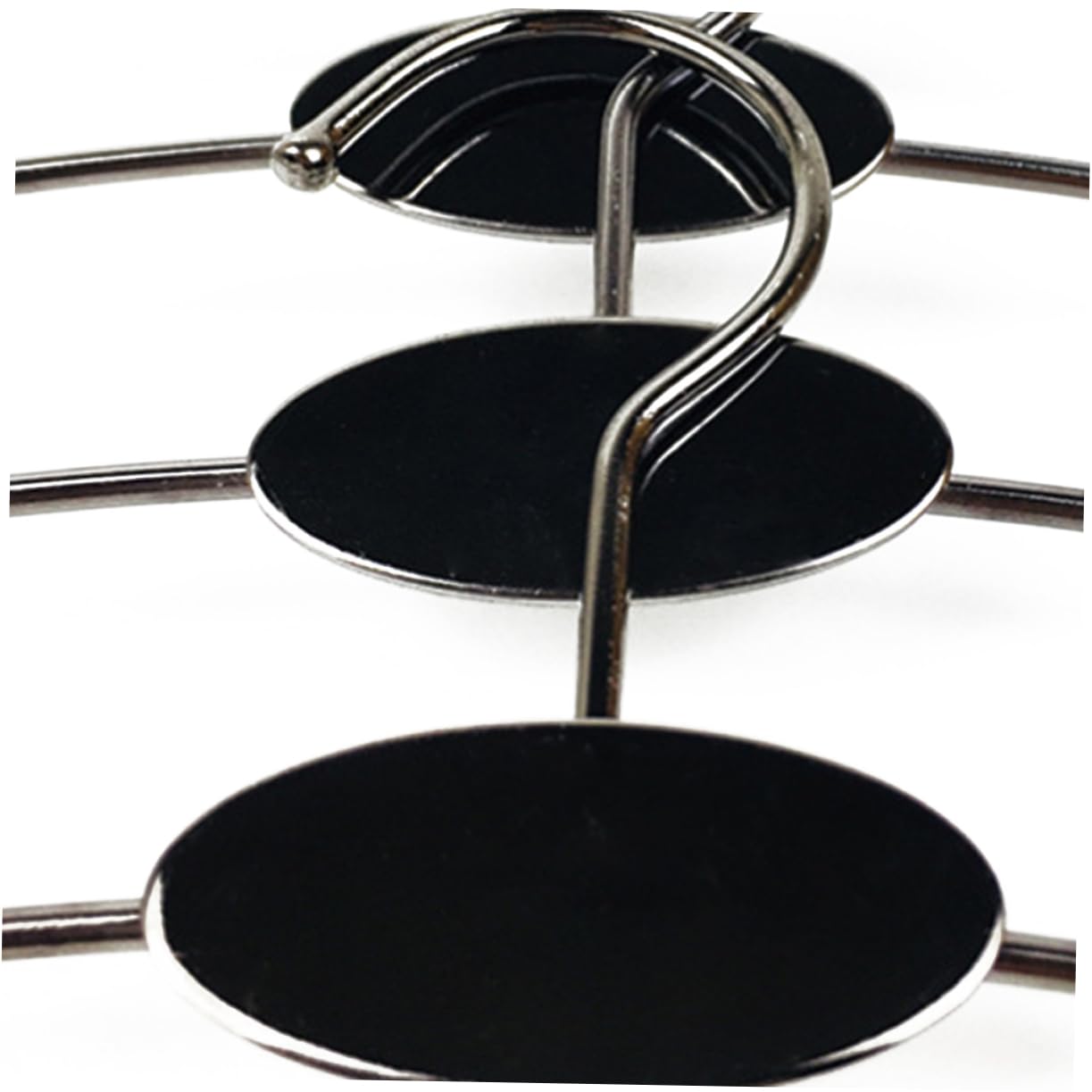 OFFSCH Space-Saving Underwear Hangers 10pcs Black Metal for Dorms Small Spaces