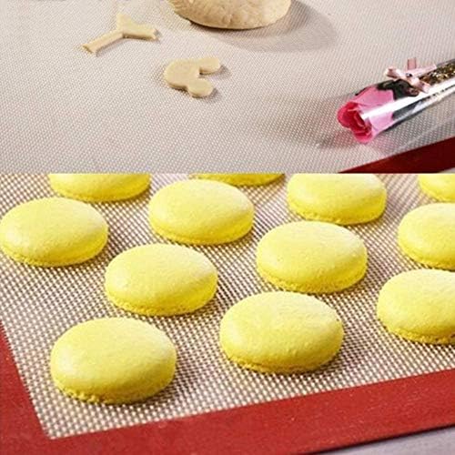 Silicone Baking Mat,NonStick Baking Mats (x3) Non-Slip Washable Reusable Heat Resistant, Non-Toxic, Flexible, Non-Stick, Easy to Clean Baking Sheet(16.5"x11")