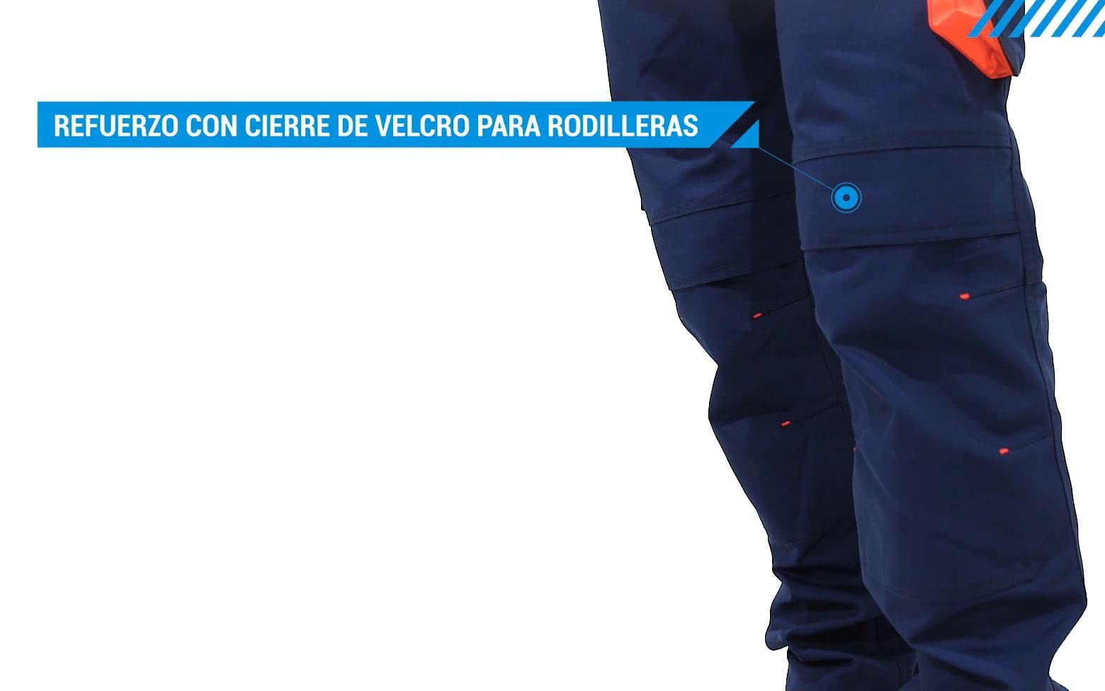 Workteam Pantalón de Trabajo, Tejido Canvas (Extremadamente Resistente y Duradero). Elástico en la Cintura. Unisex Marino+Marino Oscuro+Rojo A.V. XL