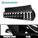 GEARDRIVE Stubby Combination Wrench Set, SAE, 11-piece, 3/8'' to 1'', 12-Point, Chrome Vanadium Steel Construction with Pouch