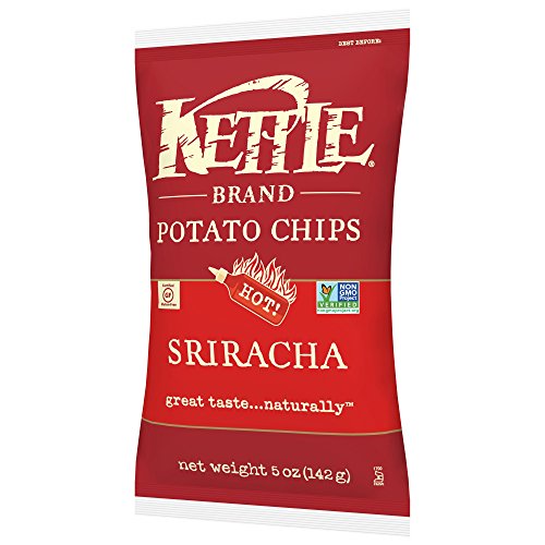 Image of Kettle Brand Potato Chips, Sriracha Bags, 5 Ounce (Pack of 15)