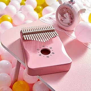 ChengBeautiful Piano à Pouce Bois d'acajou Kalimba 17 Pouce Clé Piano for débutants et Enfants Cadeau pour Les Enfants… – Image 5