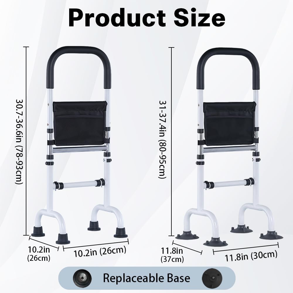 Aide pour se Lever du Lit, Sortir du Lit Supports et Appuis de Relevage, Barrière de Lit Adulte Isolateur de Sommier Arceau, Idéal pour Plus De Sécurité Et De Confort Lors du Levée Ergonomique