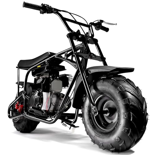 Oryxearth 105cc 4-Stroke Dirt Off Road Trail, 28mph, Gas Powered Mini Bike with Automatic Transmission and Pull Start for Adult and Teens, Weight Support 185 LBS