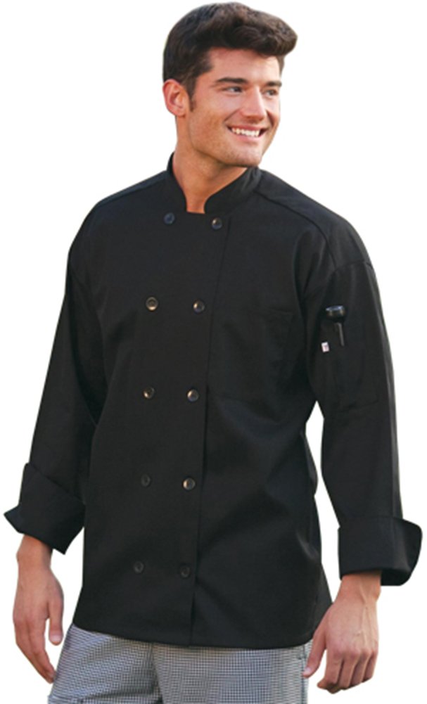 Uncommon ThreadsUnisex Classic Knot Button Chef Coat