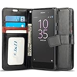 sony xperia j3 Stoßdämpfende Snap-On Hülle aus PU und TPU zum Schutz vor Herunterfallen.