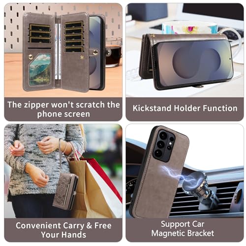 Coque Samsung S26 Ultra Asuwish MDH9K grise protège objectif photo