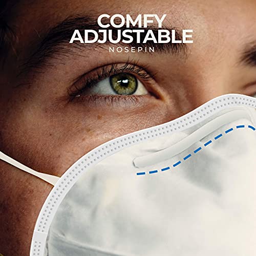 Image of Boldfit N95 Mask for Face, Anti Pollution, Protective, Third Party Tested by Manufacturer at SGS & Ministry of Textiles, Pack of 50