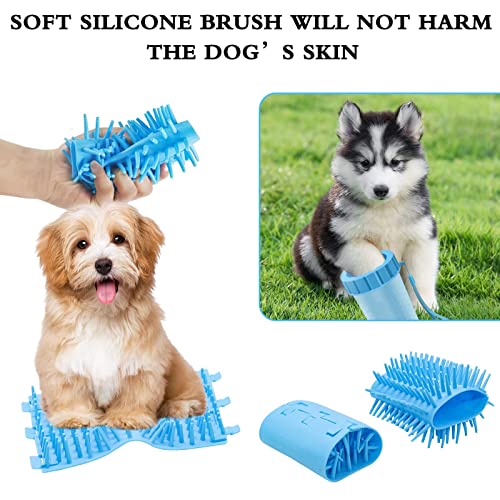 Limpador de patas de cachorro, copo de lavagem de pata de cachorro, escova de limpeza de animais de