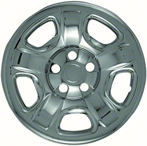 Set of 4 Chrome Wheel Skin Hub Covers with Center for 16x7 Inch 5 Lug Steel Rim - Part Number: IWCIMP/40X by IWC