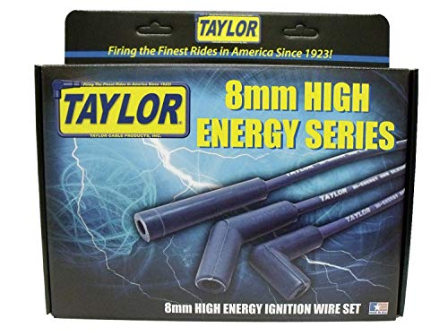 Taylor Cable 64671 Hi-Energy Spark Plug Wire Set, Blue #TOP2