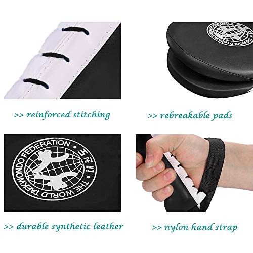 BREADEEP-Taekwondo-Kick-Pads-Durable-Kicking-Target-Pads-for-TKD-Karate-Martial-Arts-Strike-Training