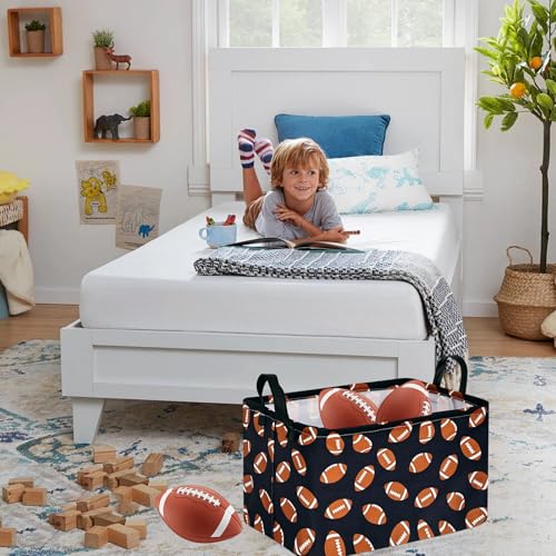 Image of MAIZMZ Kids Hamper Storage Bins Organizer Toy Box Laundry Basket Large Canvas Collapsible Chest for Home /Dorm /Kitchen /Pet /Office /Closet /Shelf /Gift Baskets