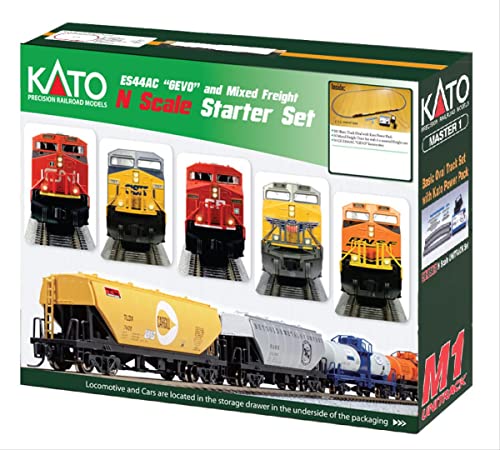 Kato N Scale ES44AC CP Locomotive & Freight Starter Set by Kato