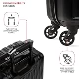 SwissGear 8018 Expandable Luggage, Hard Shell Carry-On Luggage with Spinner Wheels