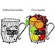 JEBELE Kaffeekapsel Organizer Kaffeekapselkorb mit großer Kapazität Lagerung Aufbewahrungskorb für 50 K Cups, Kaffee Pod Halter, Metall