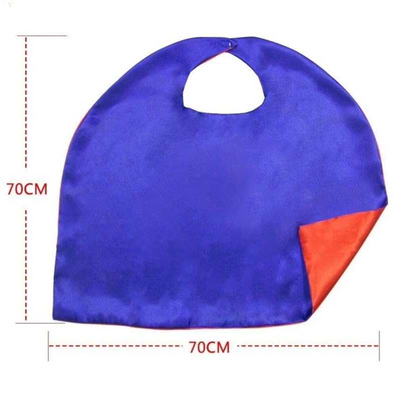 Image of BookMyCostume Kids Superhero Cape and Eye Mask Set for Boys & Girls - Fancy Dress for School Annual Day, Dance Drama & Theme Birthday Return Gift | Aged 3-10 Years