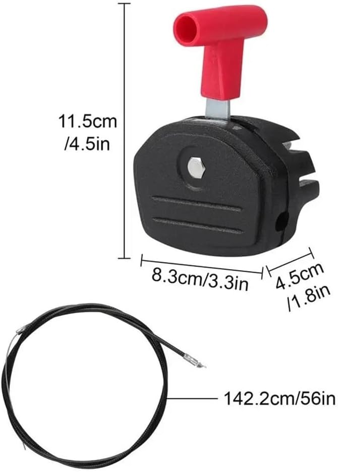 Replace Lawn Mower Engine Throttle and Choke Rod 56 Inch Black Plastic for Models Fit for FCYLXM21 JY13908 587383401