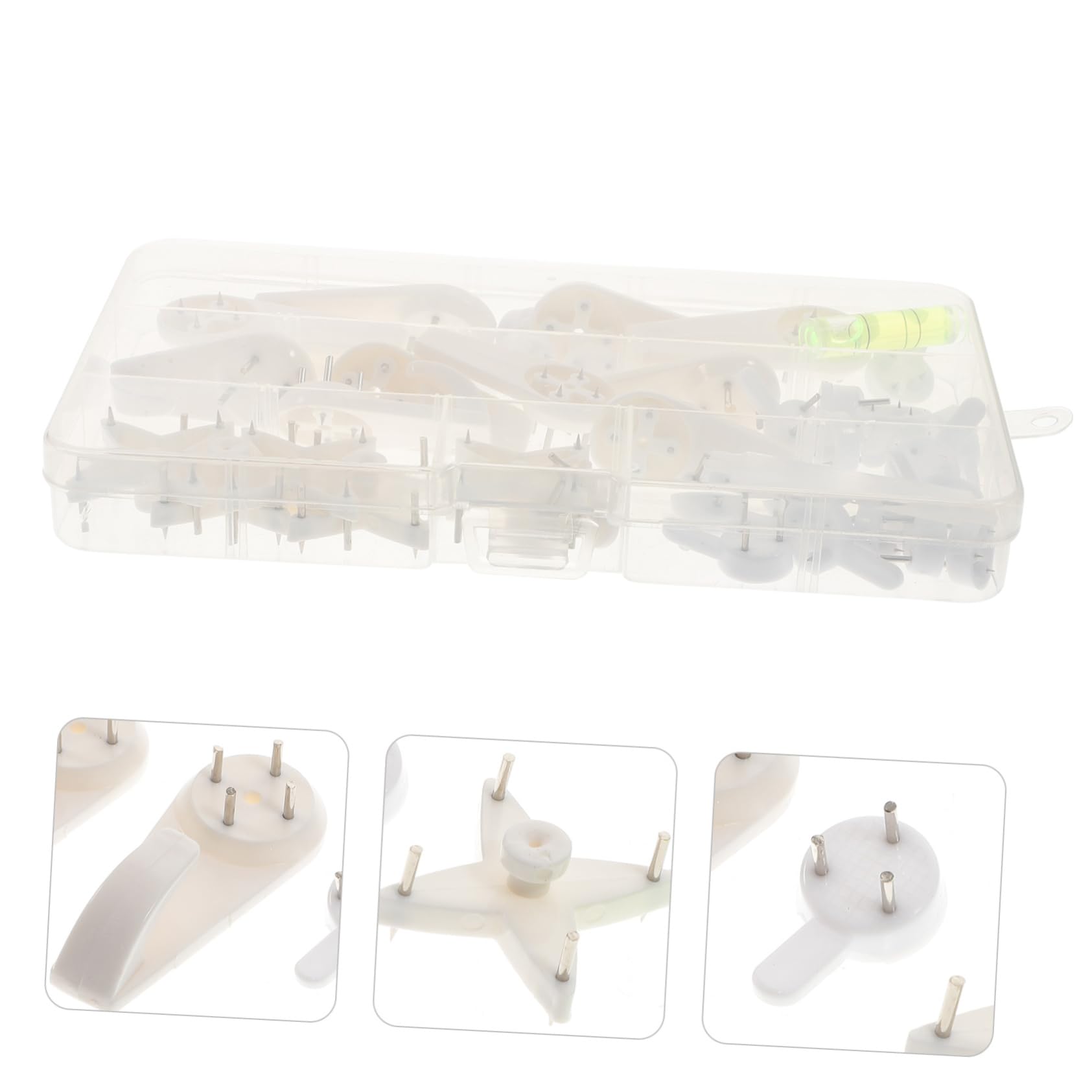 Abaodam 117piezas Kit De Colgar Cuadros Ganchos Para Marcos De Fotos Instalación Fácil y Práctica Para Hogar Oficina y Escuela Compatible Paredes De Concreto