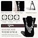 RJ Displays Jewelry Display for Vendors, Black Velvet Necklace Display Stand Holder, Jewelry Stand Necklace Holder for Vendors. Jewelry Display Stand 14” H.