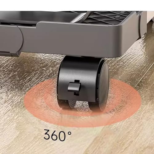 Soporte para CPU ajustable con ruedas para base de chasis de computadora - negro talla única miniatura 4