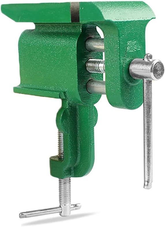 Bench Vise Multifunctional Jewelers Hobby Clamp on Table Clamp-On with Large Anvil Mini Hand Supplies