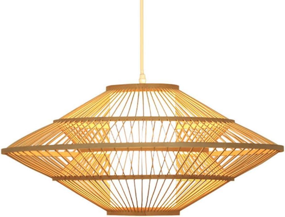 Panier suspendu rotin beige QTHWB luminaire fait main chic ajustable