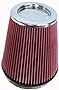 K&N Universal Clamp-On Air Intake Filter: High Performance, Premium, Washable, Replacement Air Filter: Flange Diameter: 6 In, Filter Height: 8 In, Flange Length: 1 In, Shape: Round Tapered, RF-1020