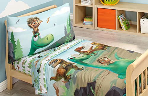 Disney Prehistoric Footprints 4 Piece Toddler Bed Set, The Good Dinosaur