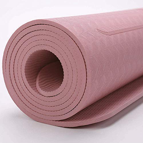 Tapete Yoga TPE 6mm Linhas Corporais Rosa