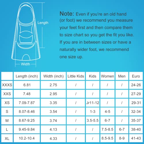 Image of Gintenco Swim Fins, Kids Swim Training Fins for Lap Swimming, Travel Size Flippers with Mesh Bag, Silicone Swimming Fins for Kids Teens Adults Women Men
