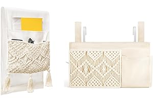 Macrame Sofa Armrest Organizer: Chic Boho Decor for Every Room