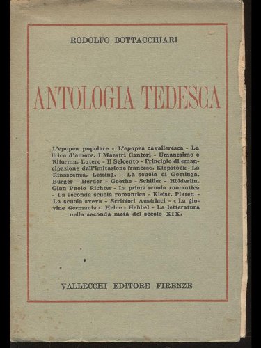 Bottacchiari R. - ANTOLOGIA TEDESCA
